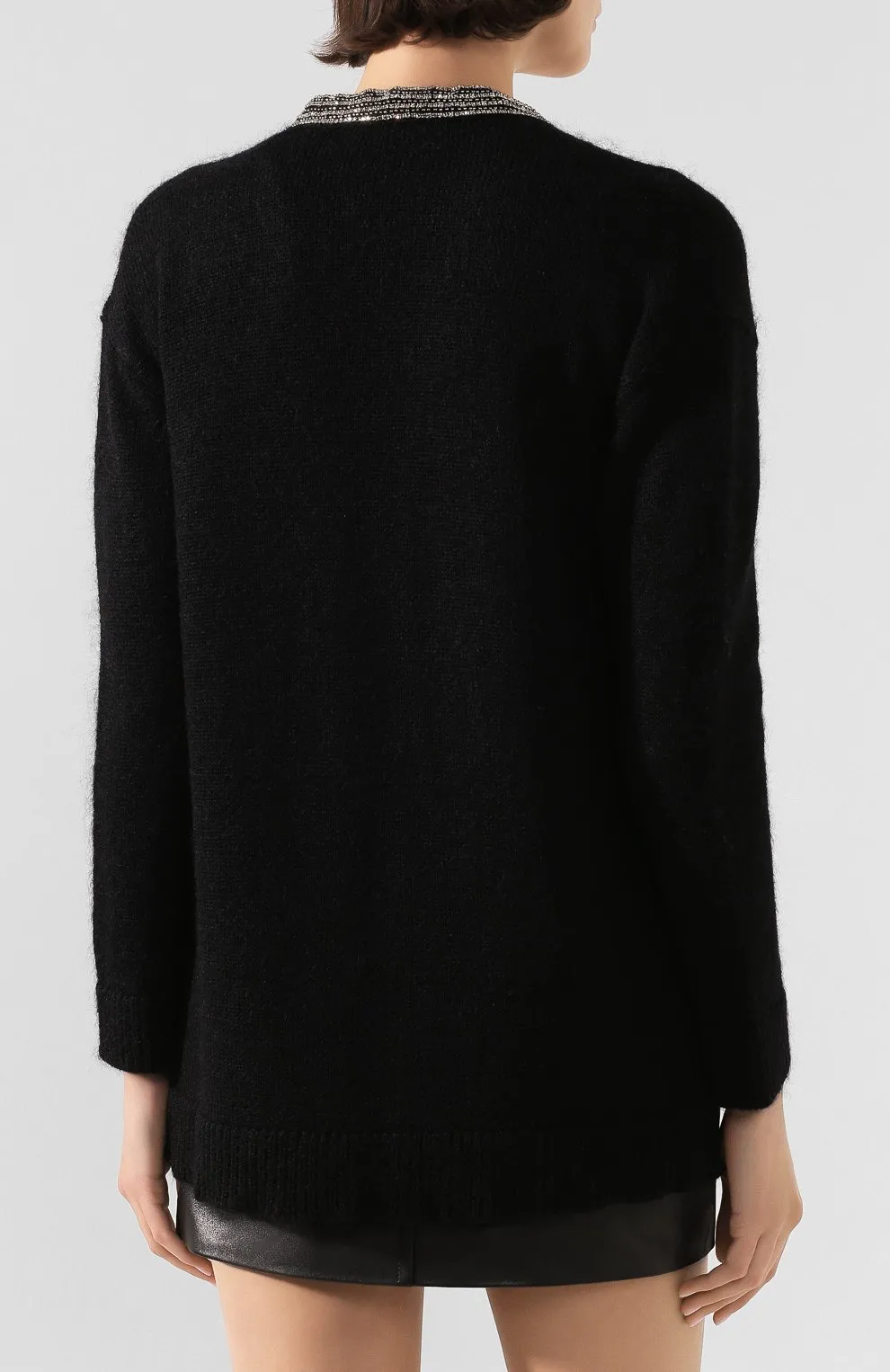 Bead-Embellished Cardigan