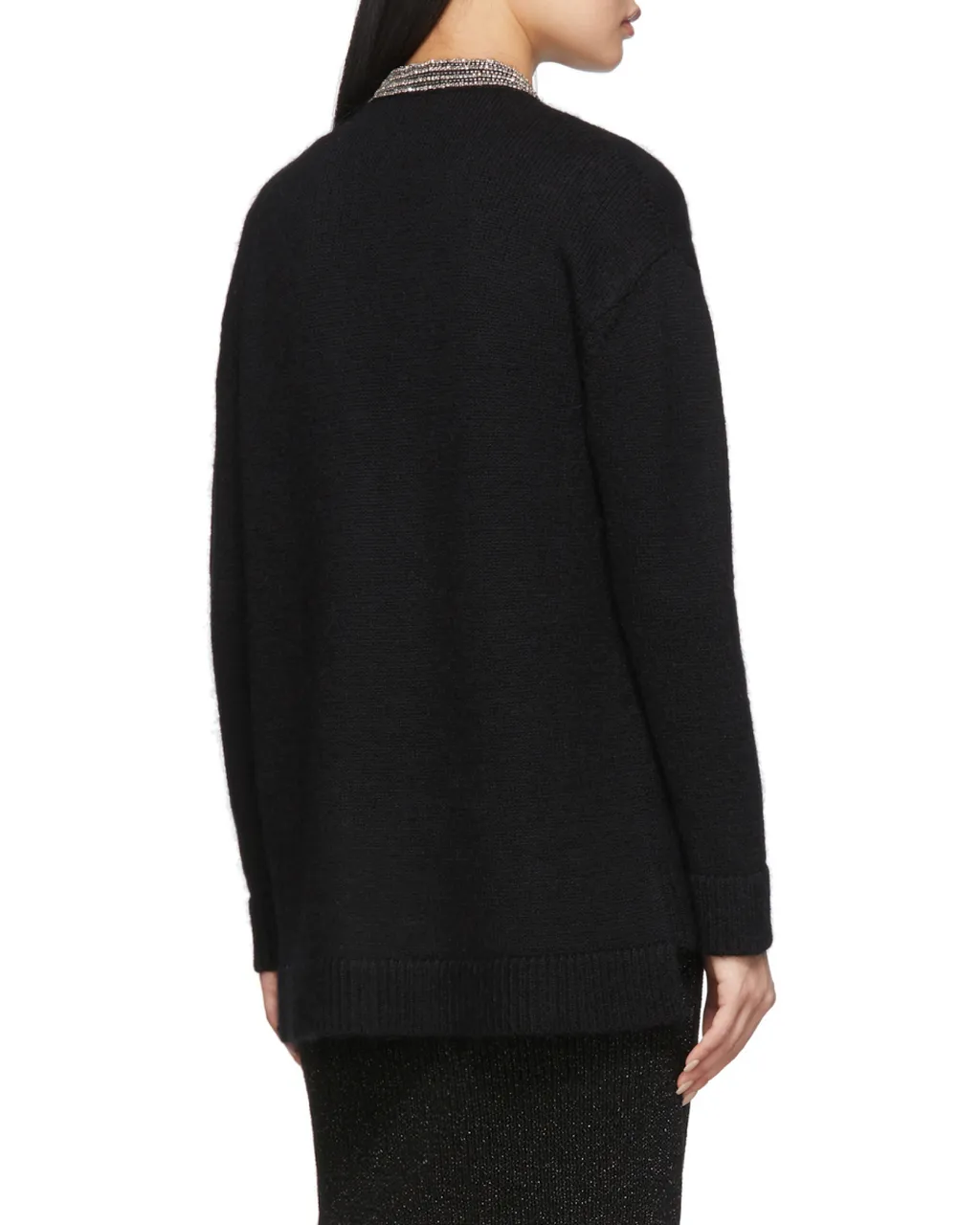 Bead-Embellished Cardigan
