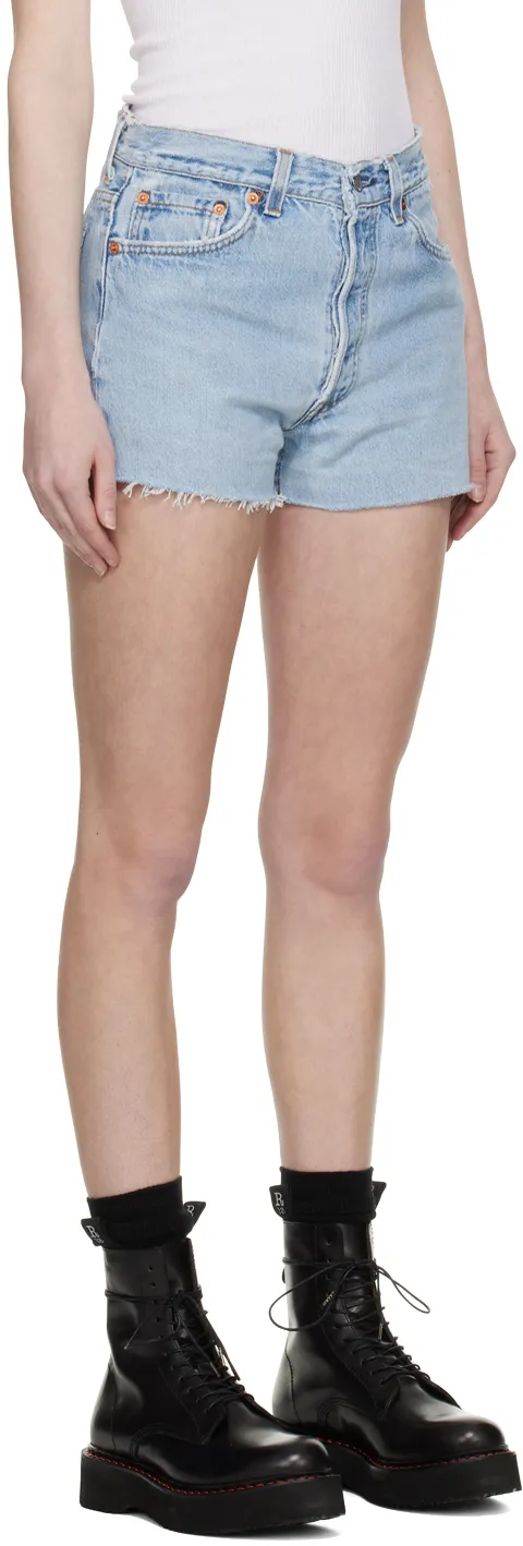 Re/Done Distressed Denim Shorts