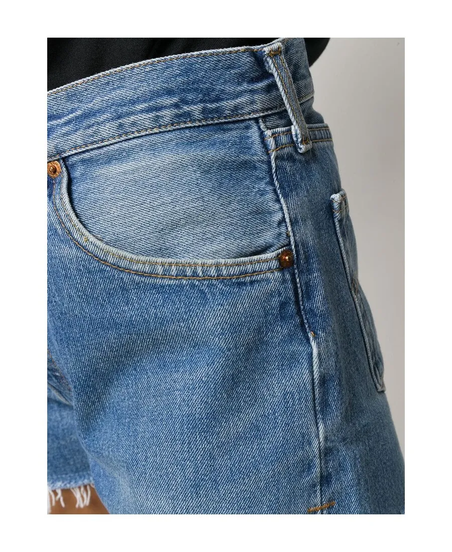 Re/Done Distressed Denim Shorts
