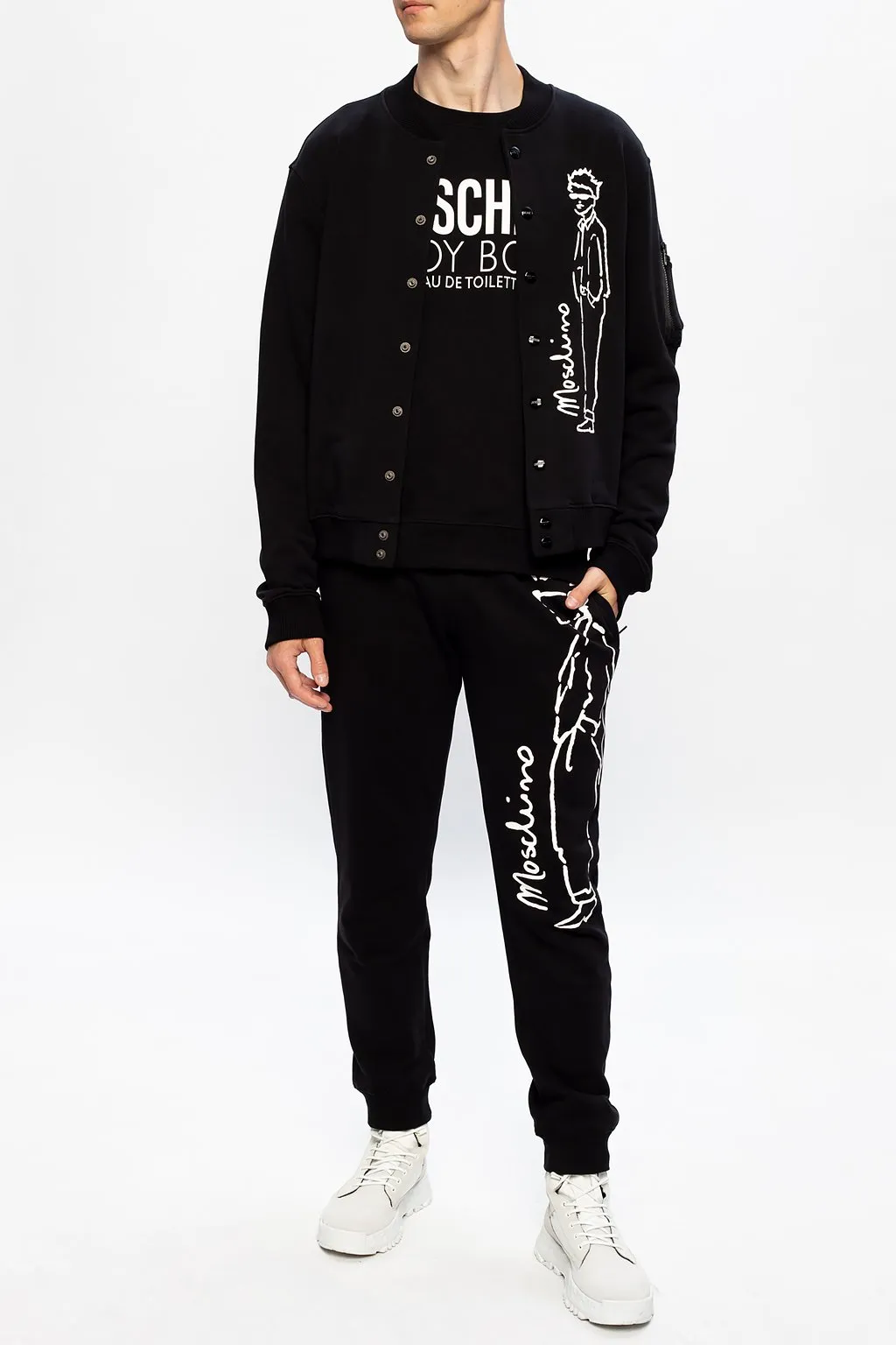 Logo-Print Drawstring Hoodie