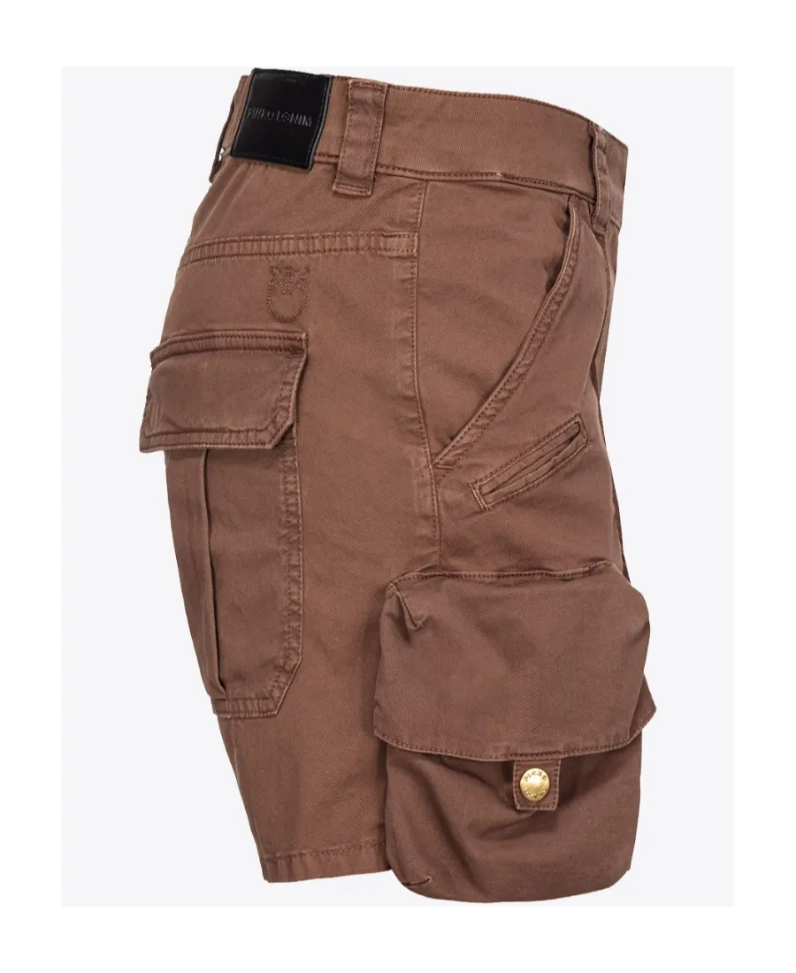 Pinko Low-Waist Thigh-Length Cargo Shorts