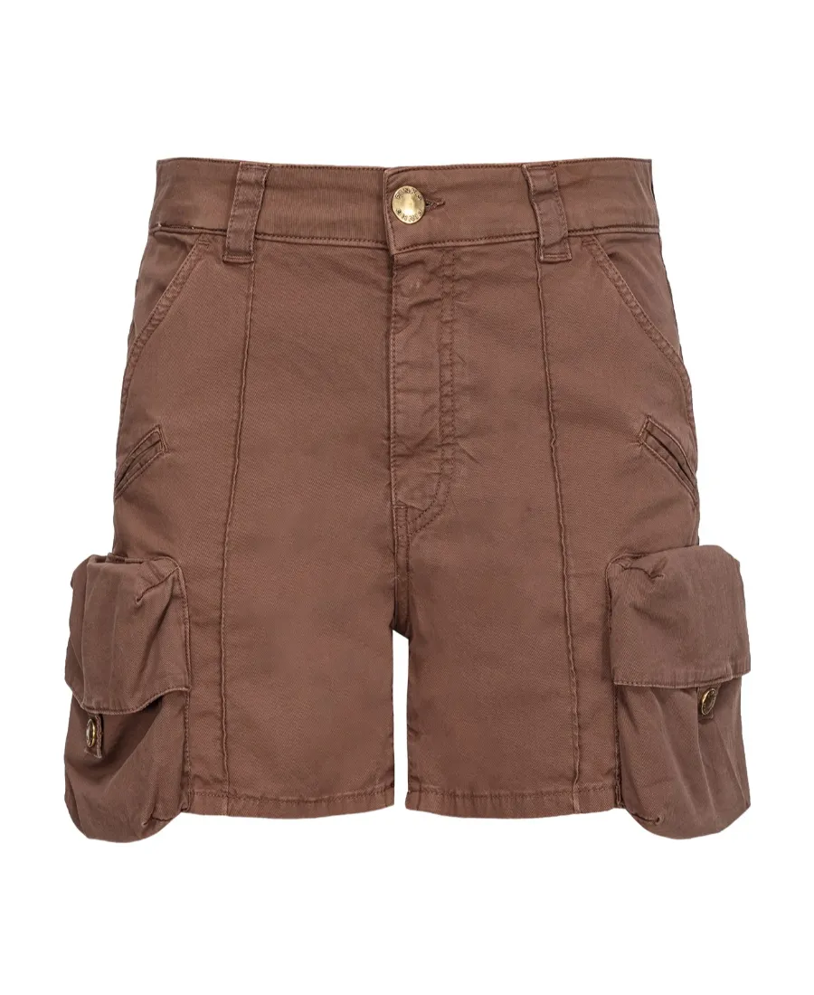 Pinko Low-Waist Thigh-Length Cargo Shorts