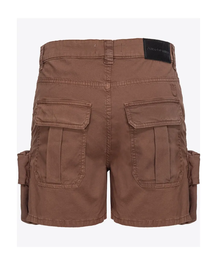 Pinko Low-Waist Thigh-Length Cargo Shorts