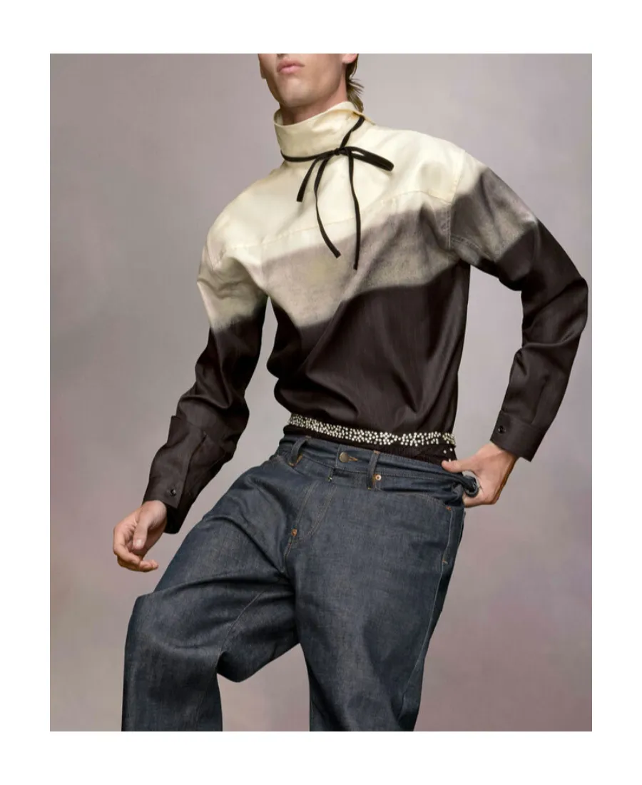 Maison Margiela Trompe L'oeil Printed Buttoned Shirt