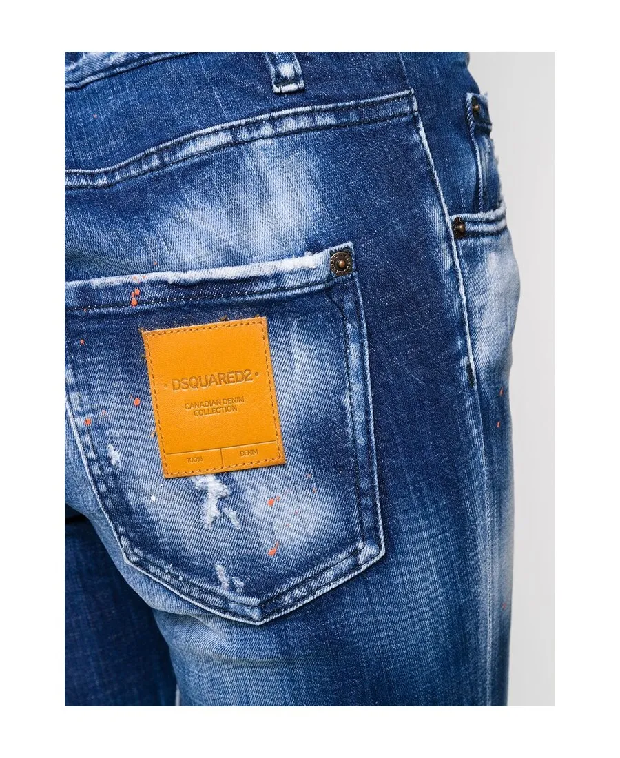 Distressed Cropped Jeans
