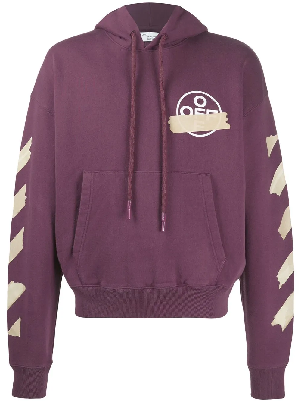 Tape Arrows Print Hoodie