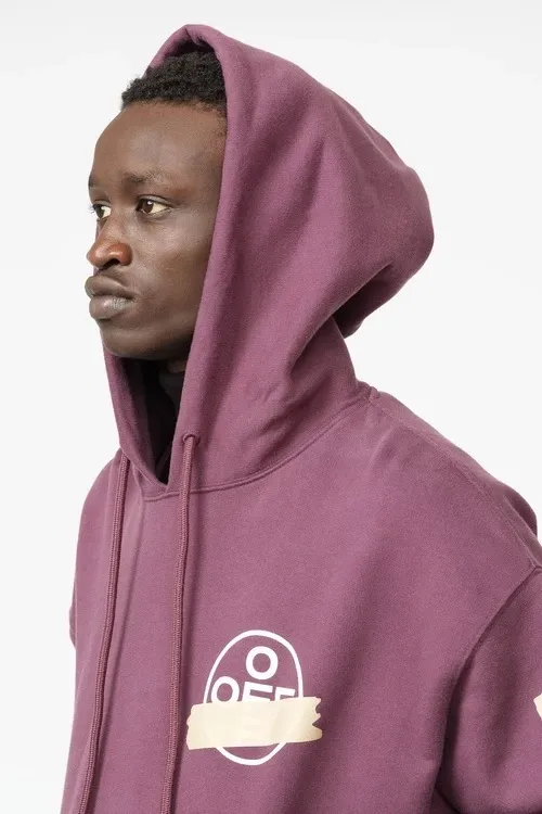 Tape Arrows Print Hoodie