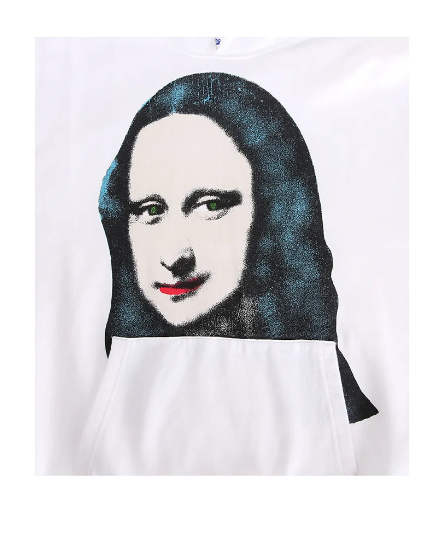 Mona Lisa Print Hoodie