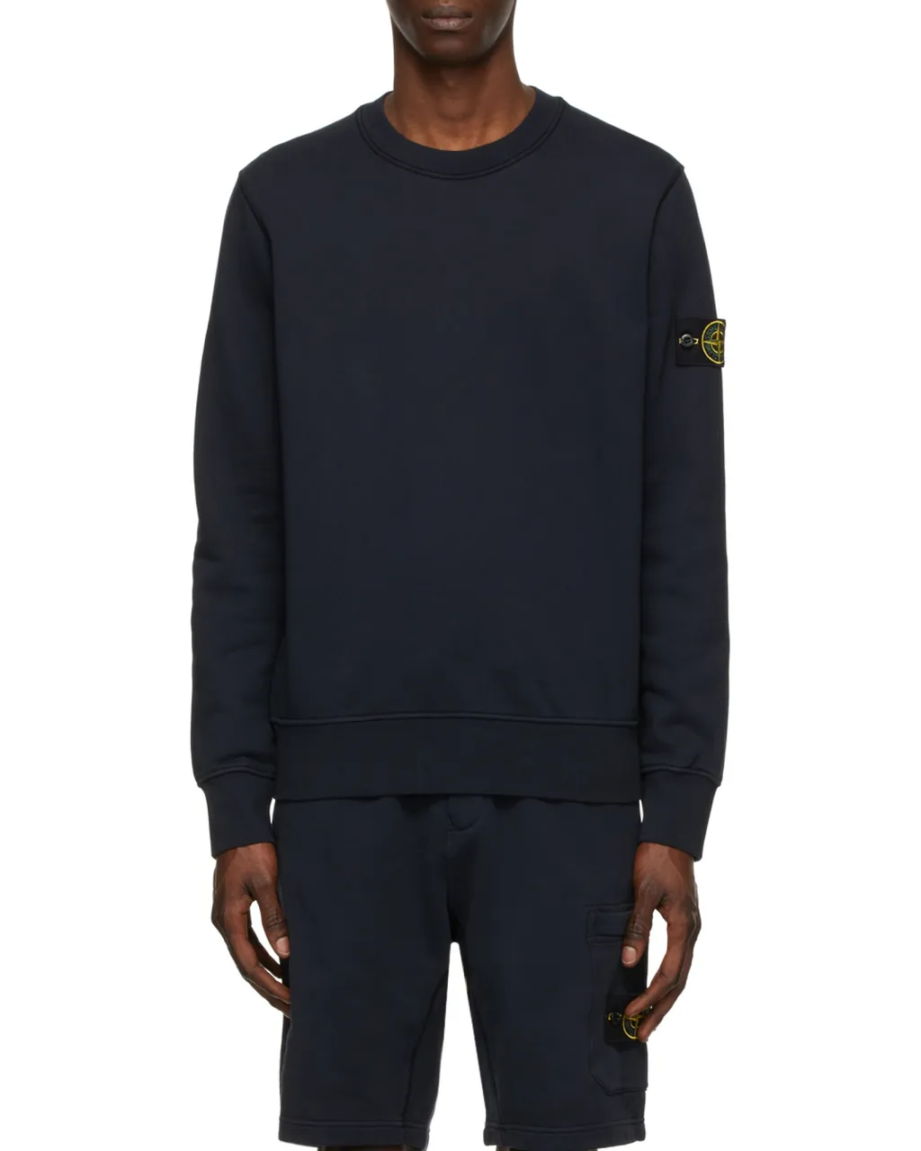 Stone Island Logo Patch Crewneck Sweatshirt