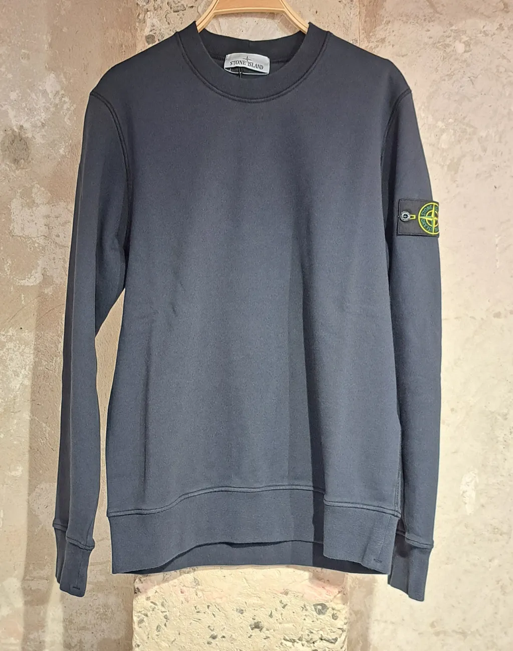 Stone Island Logo Patch Crewneck Sweatshirt