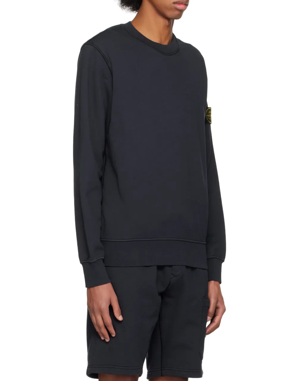 Stone Island Logo Patch Crewneck Sweatshirt