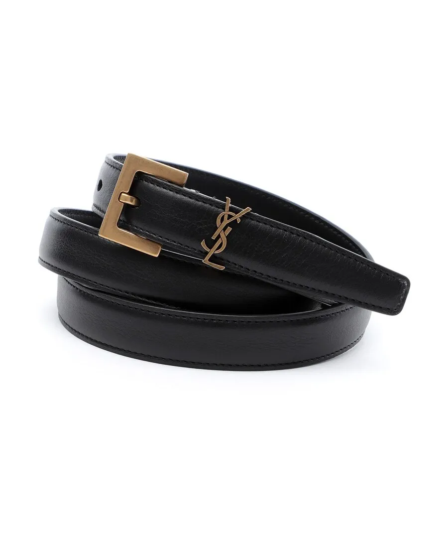 Saint Laurent Monogram Narrow Belt