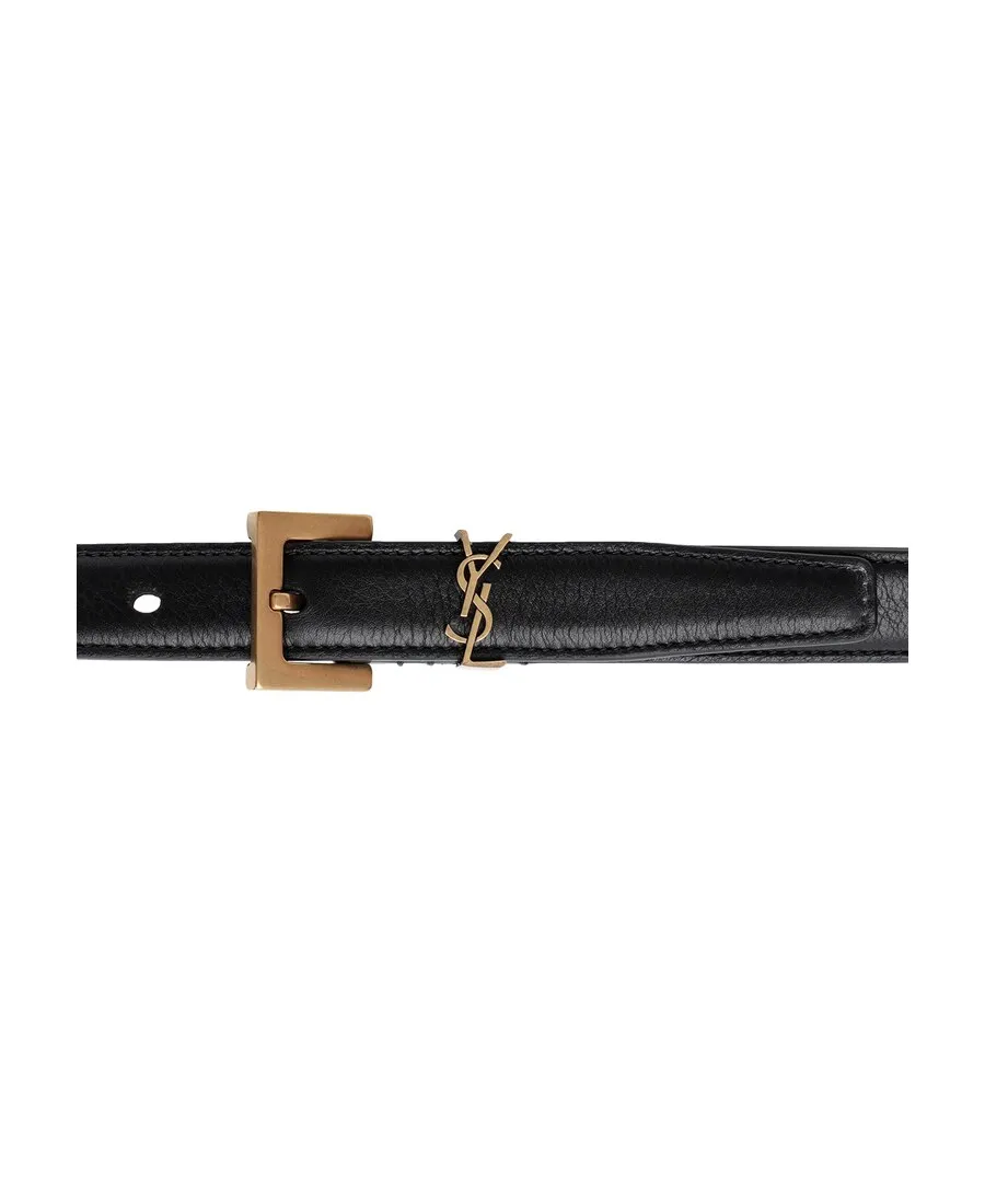 Saint Laurent Monogram Narrow Belt