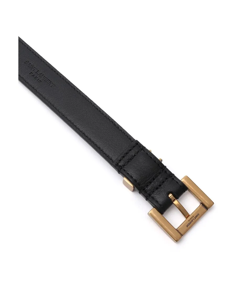 Saint Laurent Monogram Narrow Belt