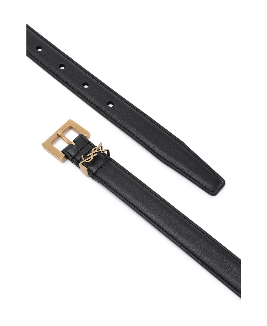 Saint Laurent Monogram Narrow Belt