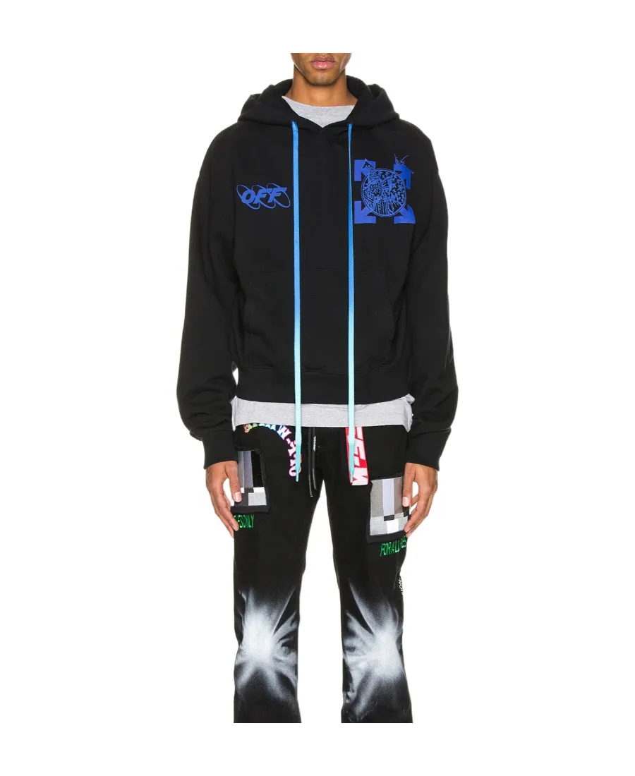 Logo Printed Hooded Sweater