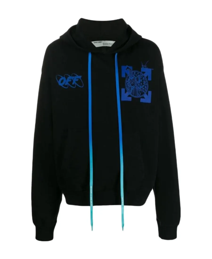 Logo Printed Hooded Sweater