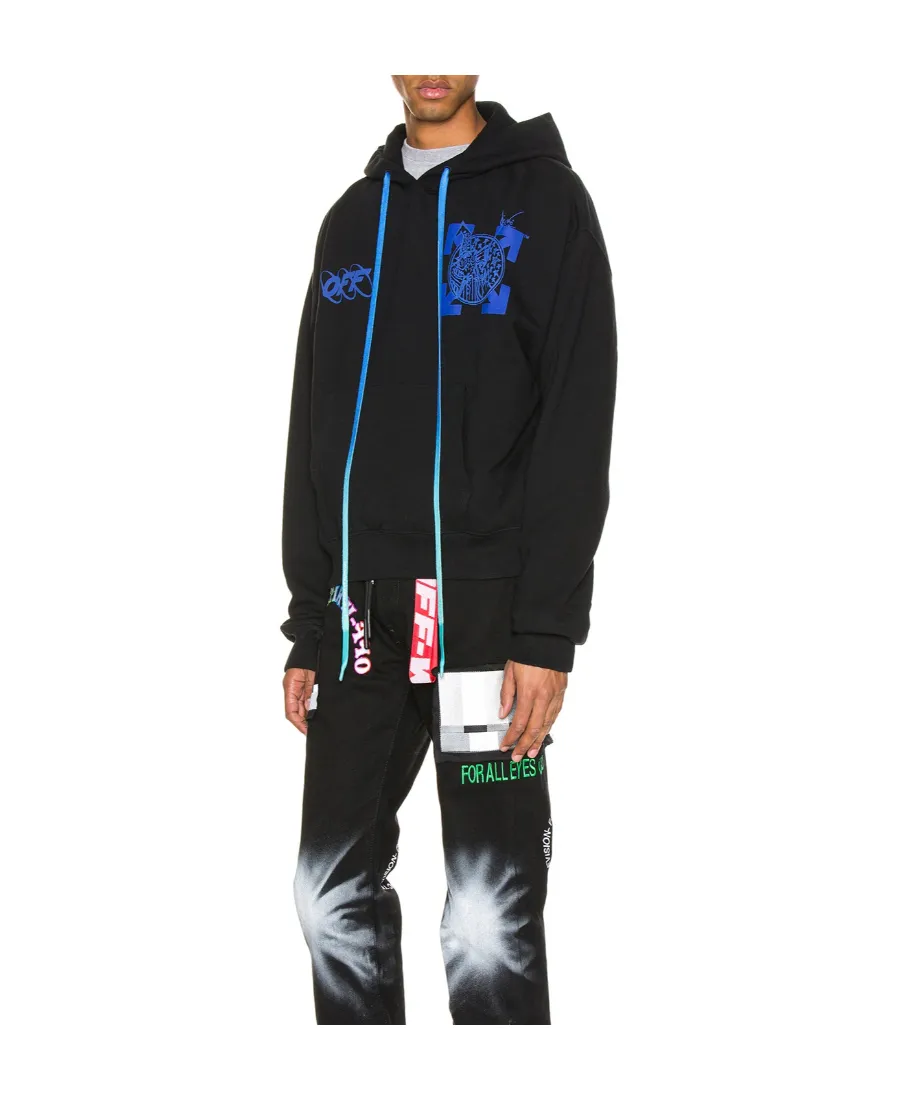 Logo Printed Hooded Sweater
