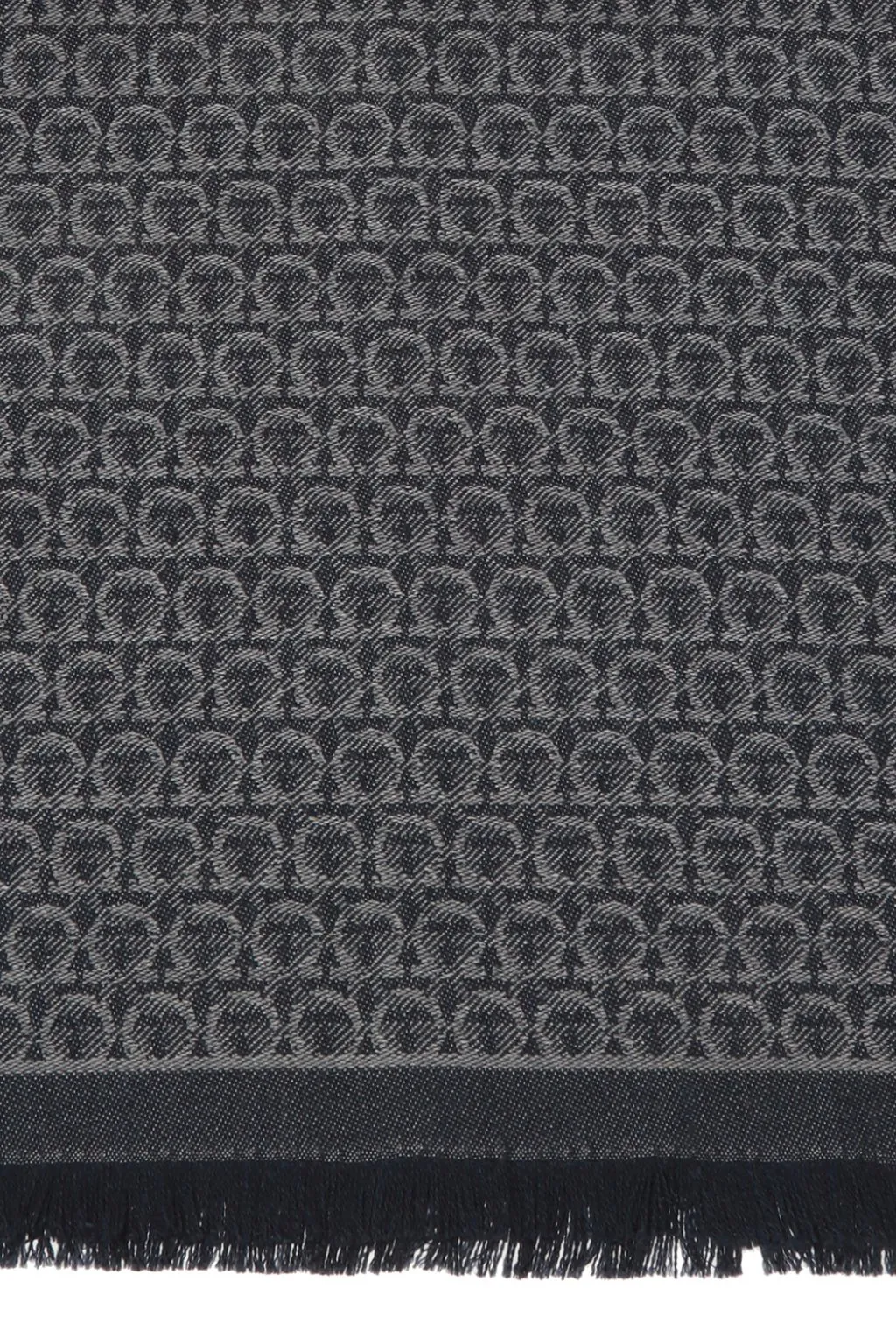 Navy Blue Logo Inlaid Scarf