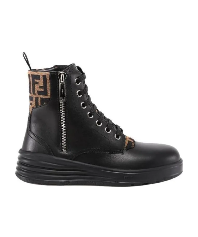 Black Leather Biker Boots