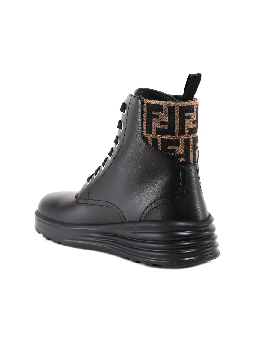 Black Leather Biker Boots