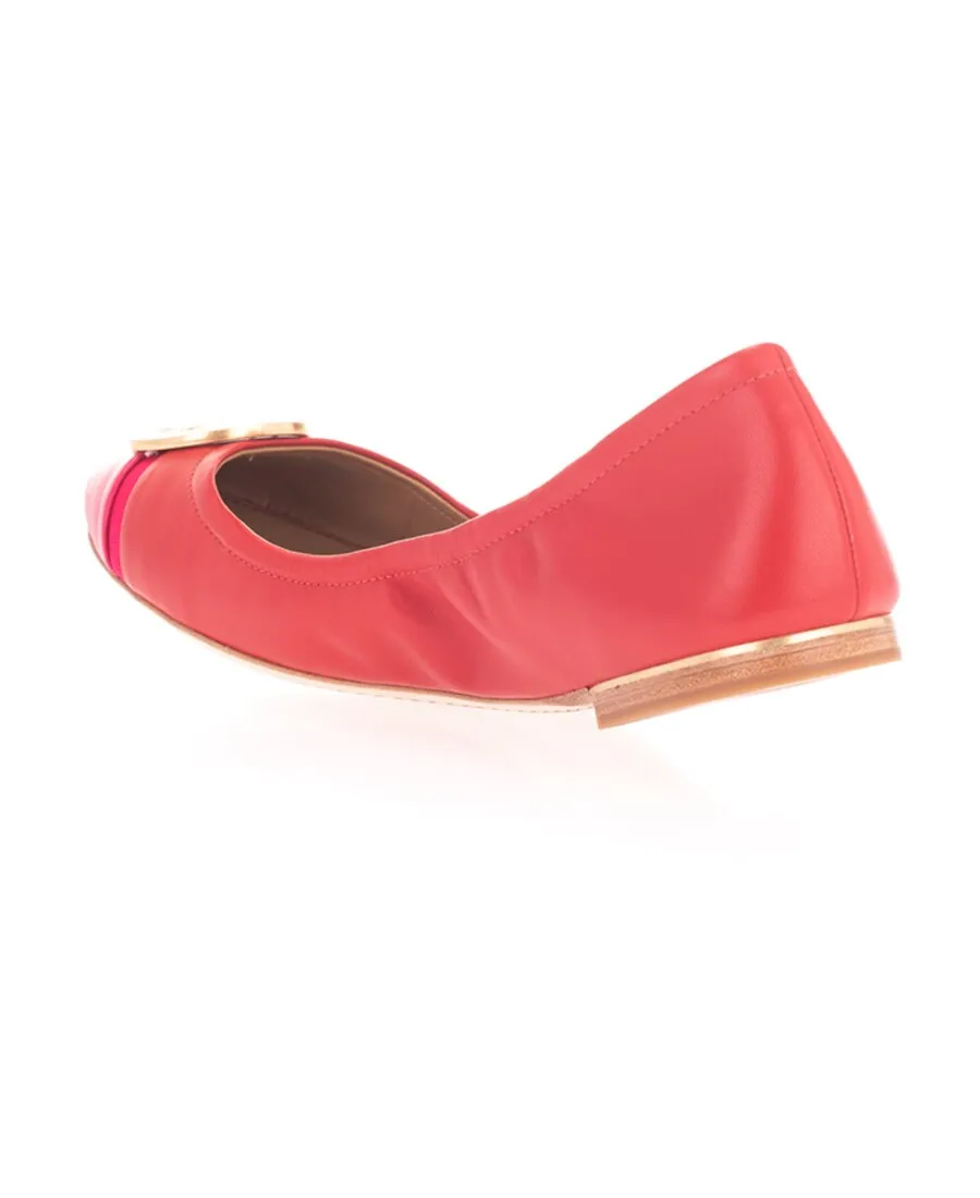 Logo Plaque Ballerina Shoes