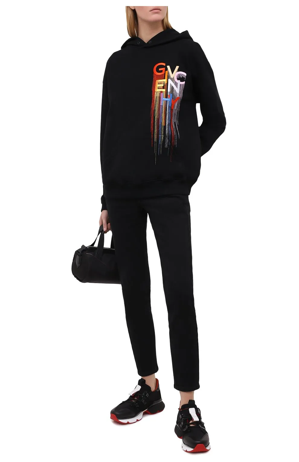 Embroidered Logo Hooded Sweatshirt