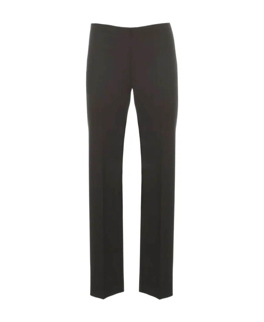 Mid-Rise Tapered Virgin Wool Trousers