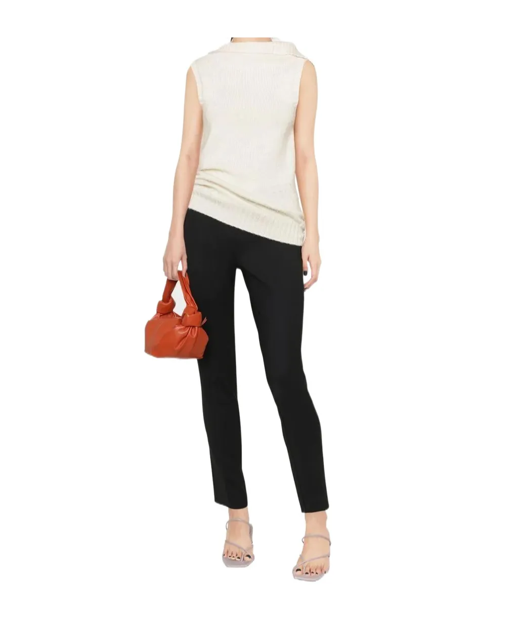 Mid-Rise Tapered Virgin Wool Trousers