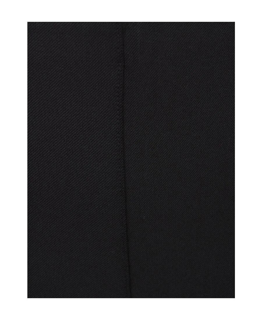 Mid-Rise Tapered Virgin Wool Trousers