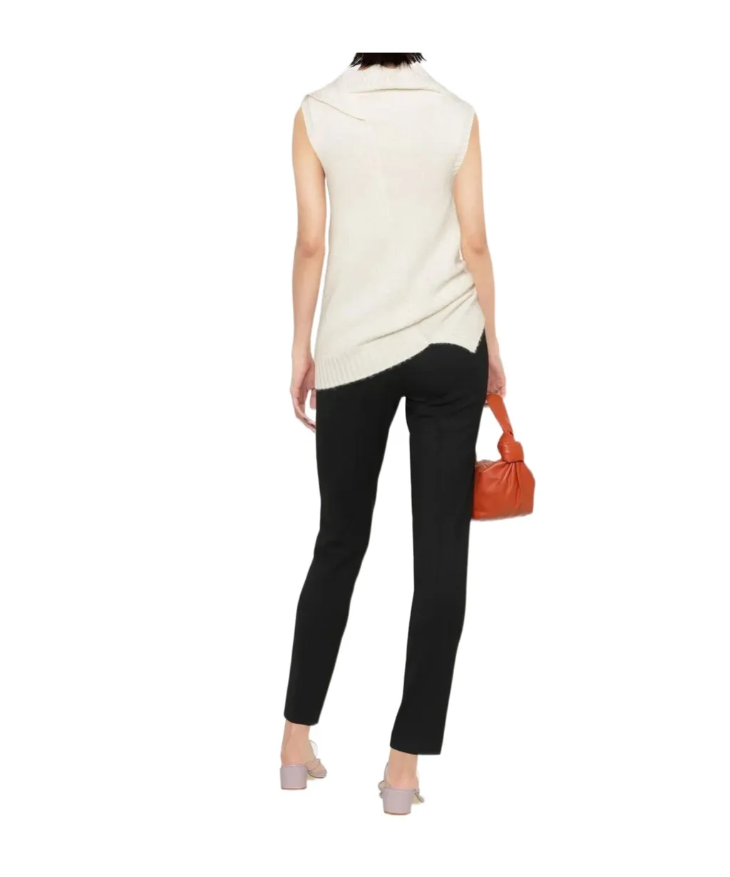 Mid-Rise Tapered Virgin Wool Trousers