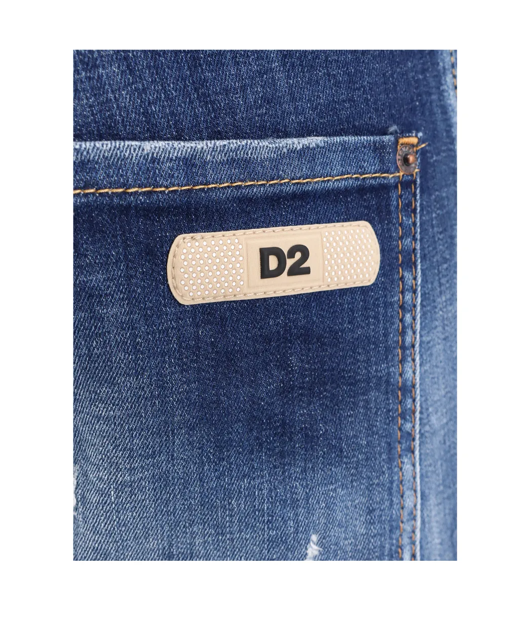 Dsquared2 Dark Ripped Cast Wash Cool Guy Jeans
