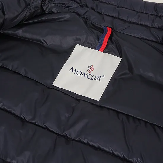 Navy Blue Logo Vest Down Jacket