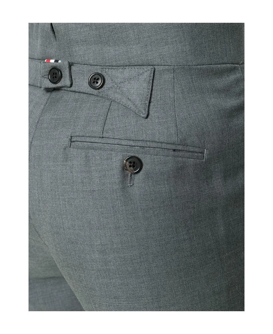 Cropped Slim Leg Trousers