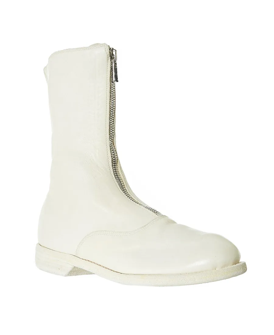 Zip-Front Calf-Length Boots