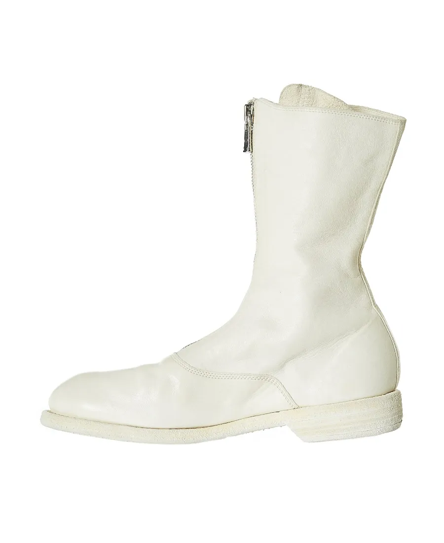 Zip-Front Calf-Length Boots