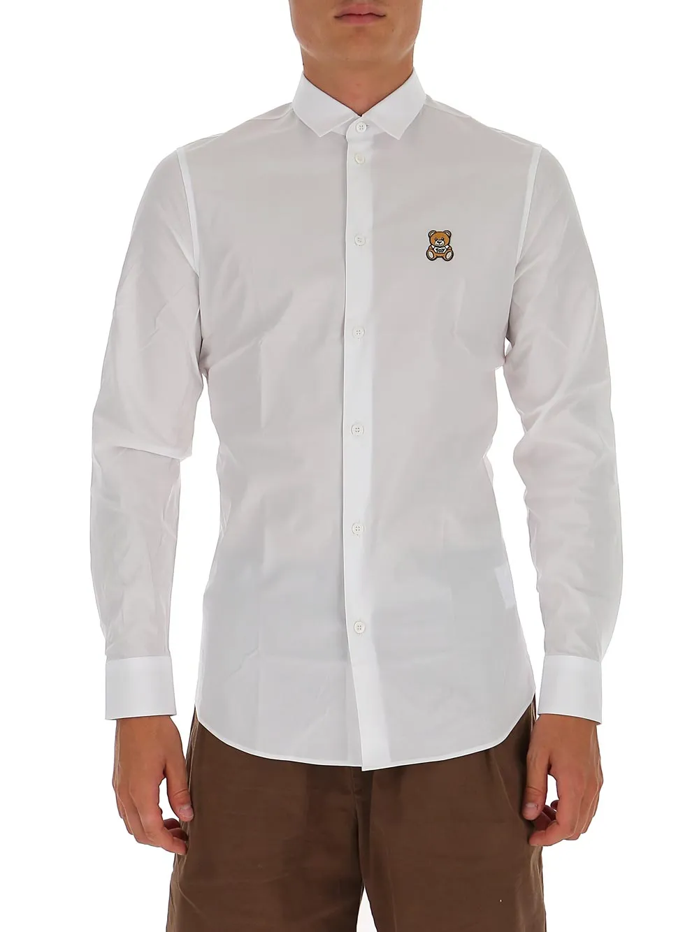 Moschino Teddy Patch Buttoned Shirt