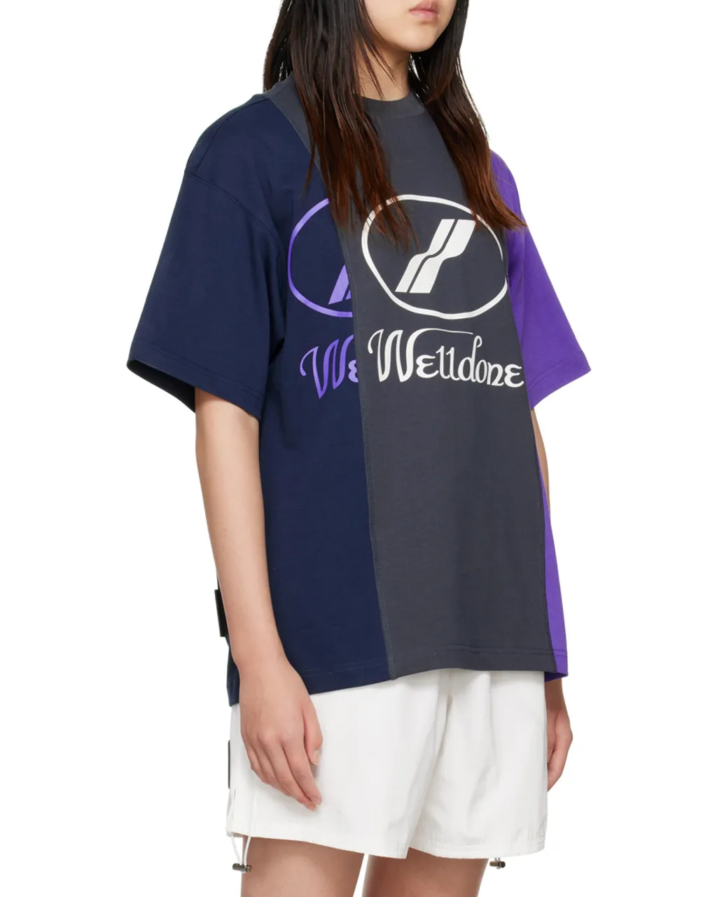 Logo-Print Colour-Block T-Shirt