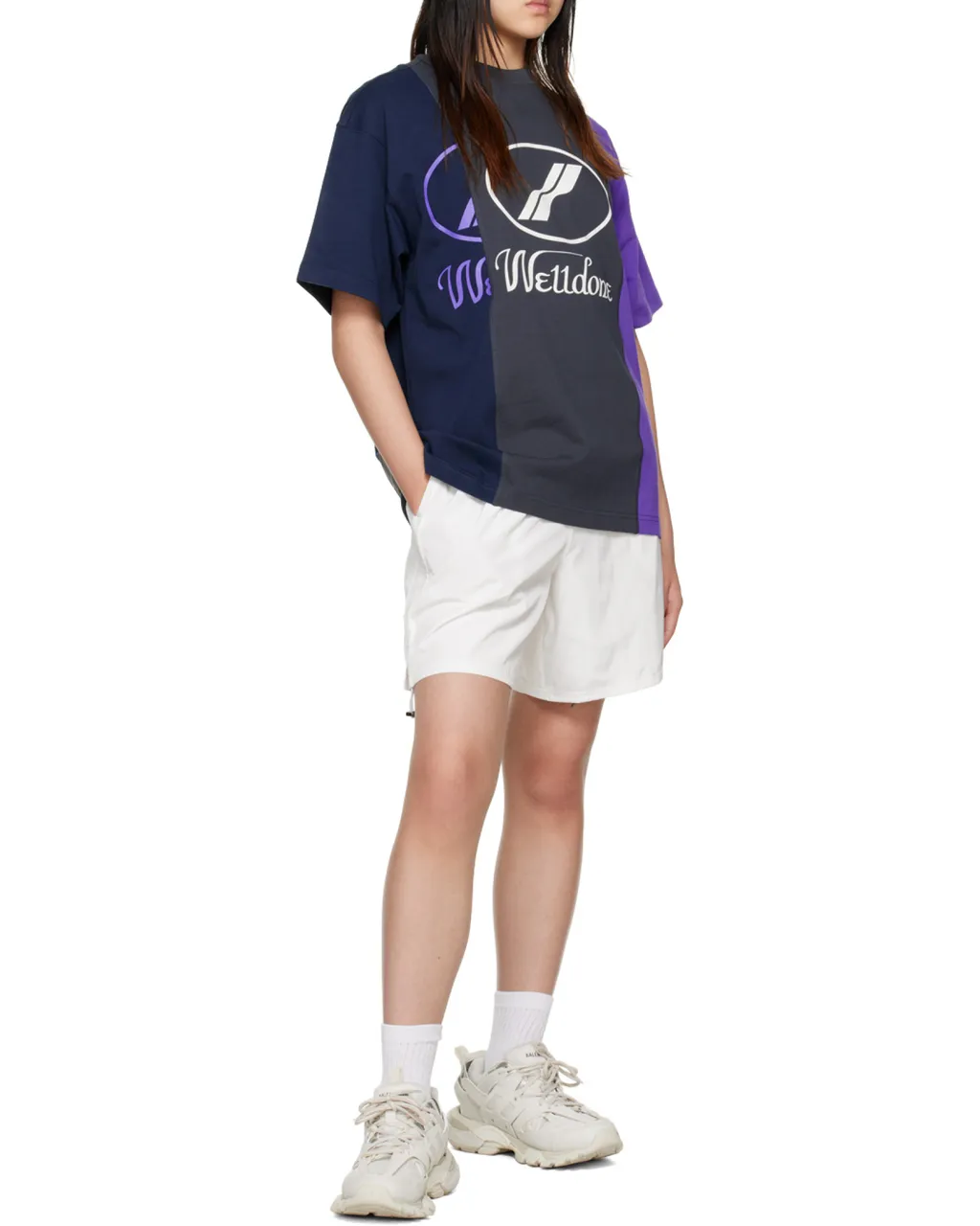 Logo-Print Colour-Block T-Shirt