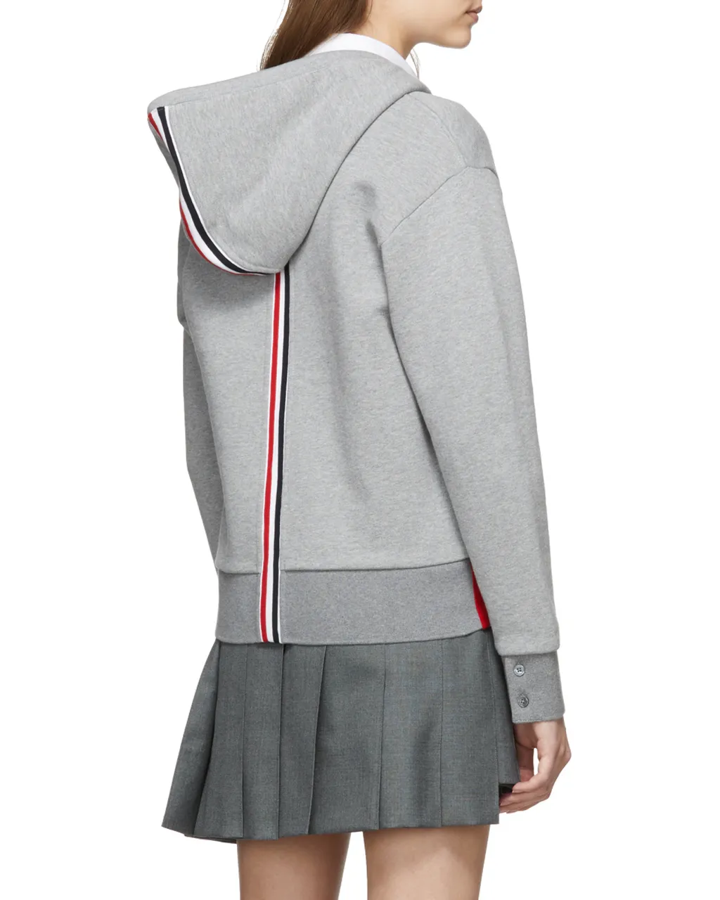Thom Browne Zipped Drawstring Hoodie
