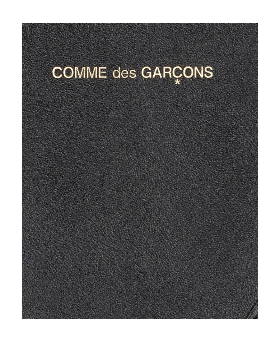 Comme Des Garons Wallet Logo Printed Zipped Cardholder