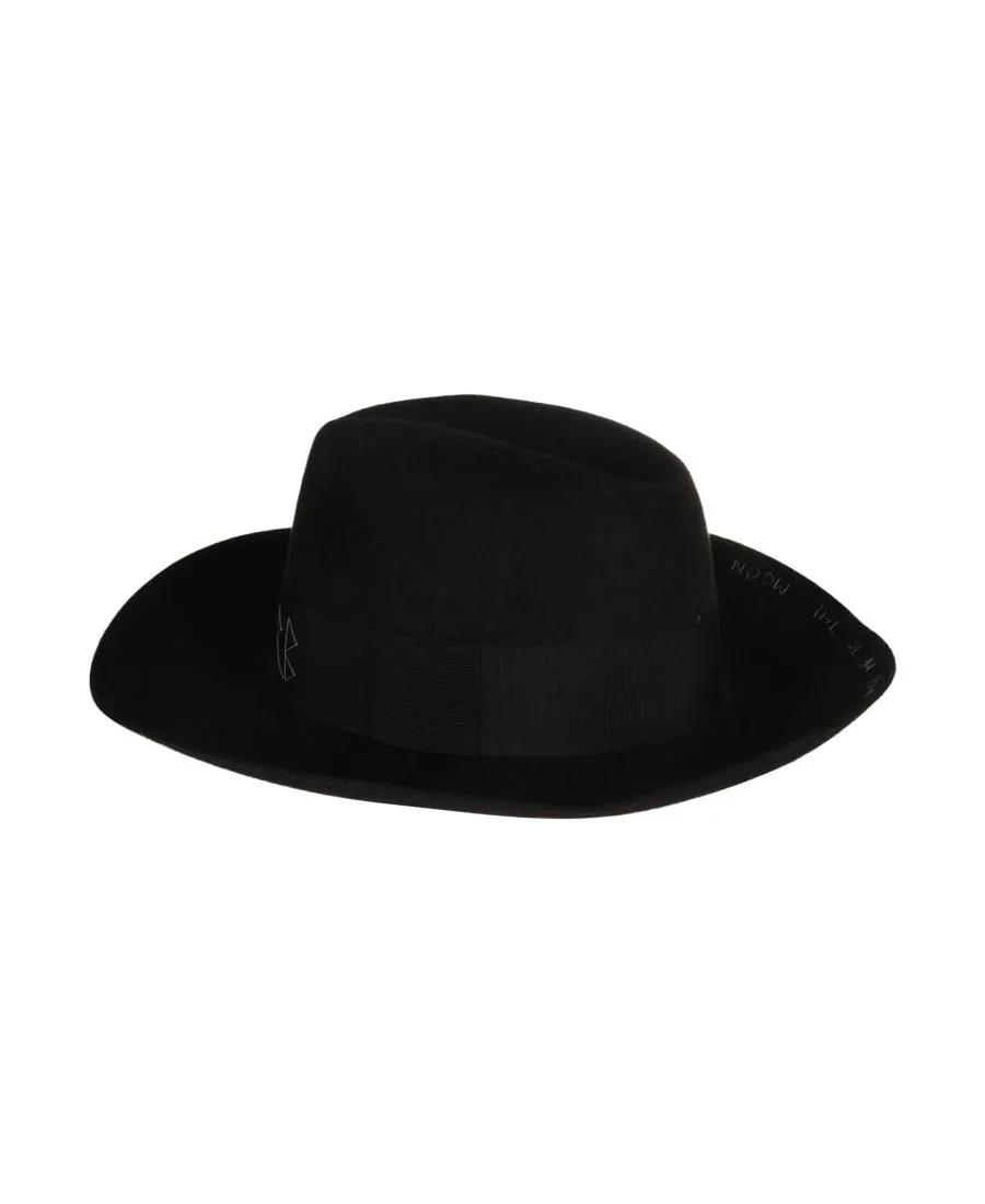 Ruslan Baginskiy Cut-Out Braided Raffia Hat