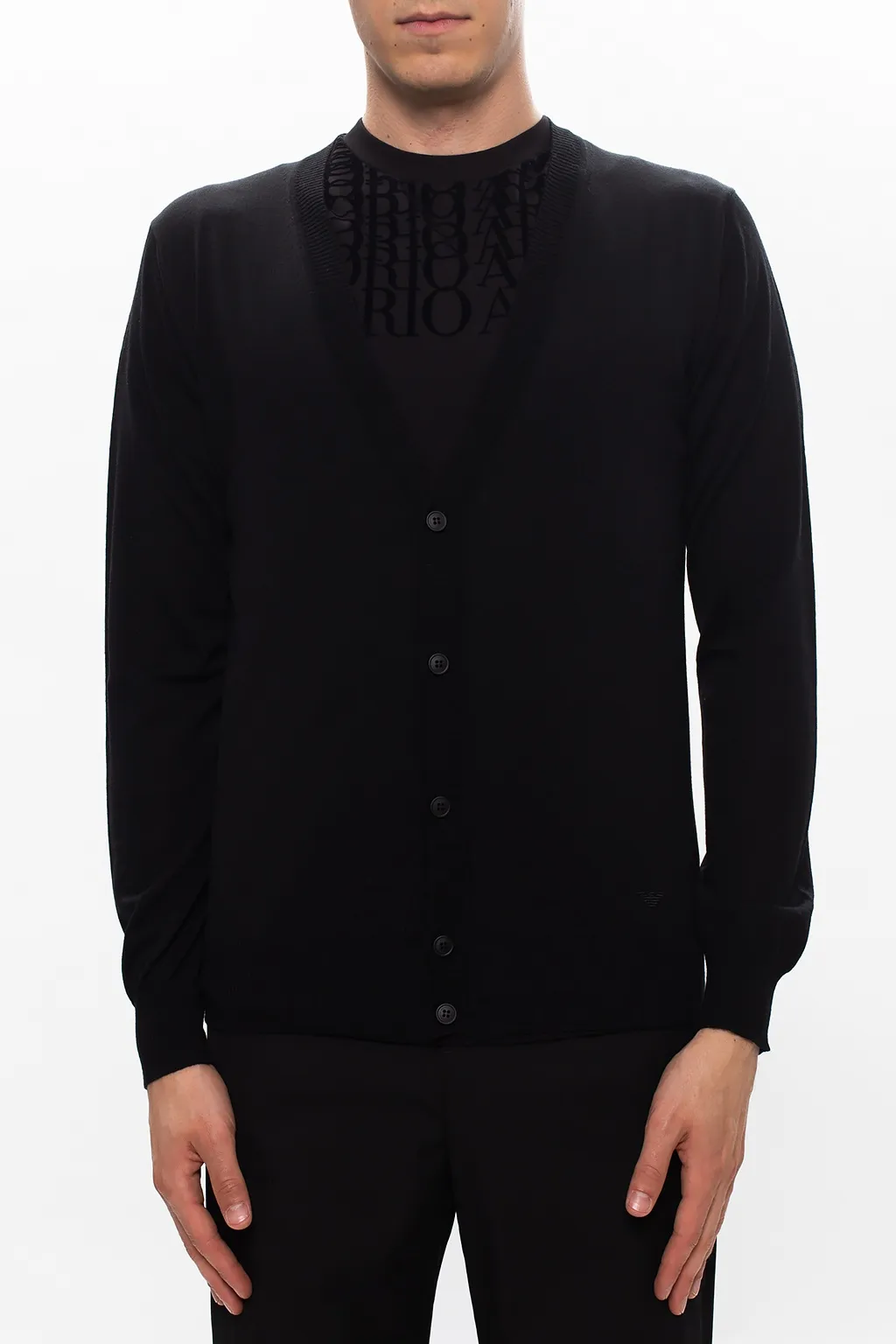 Emporio Armani V-Neck Knitted Cardigan