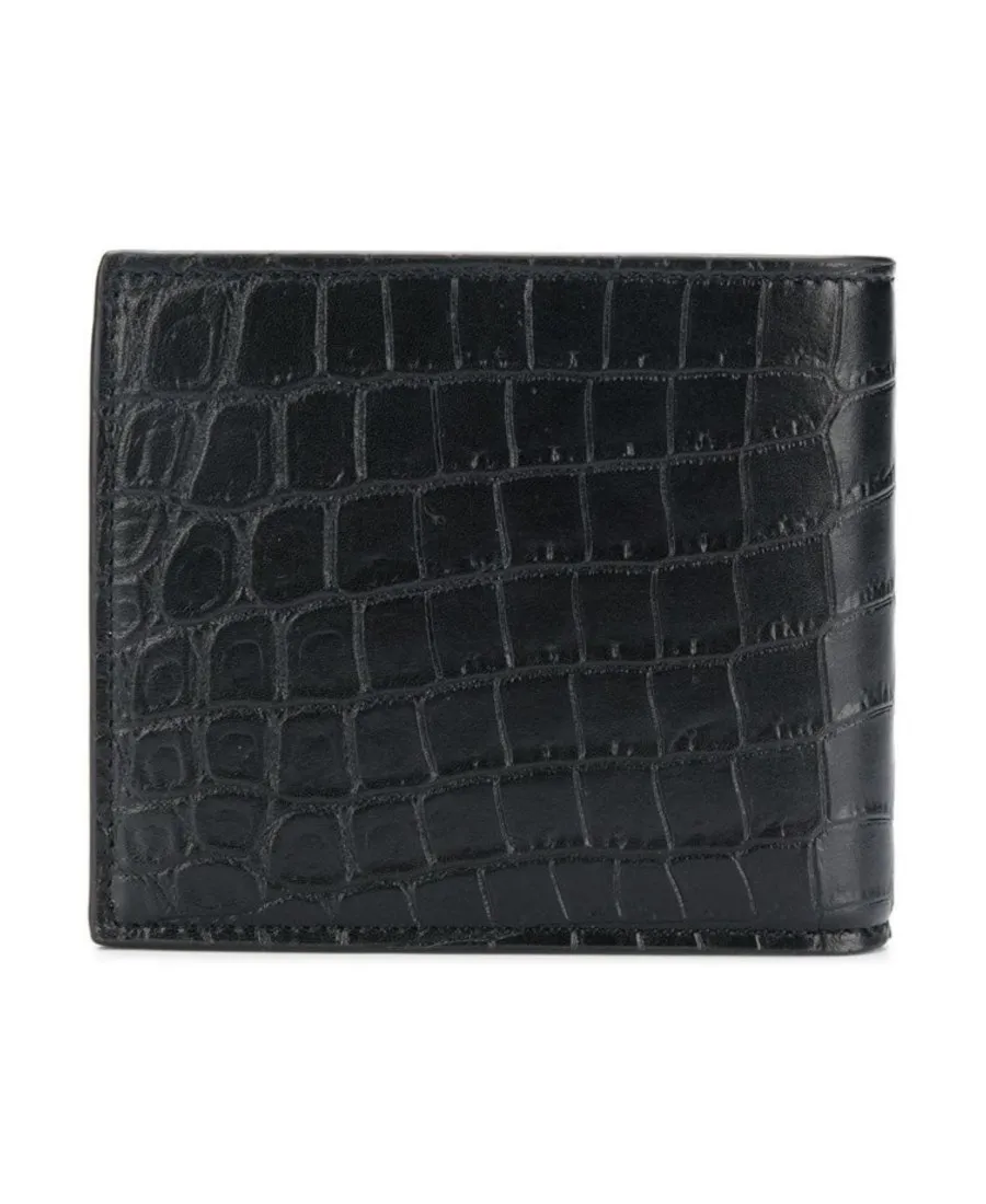 Saint Laurent East/West Embossed Bi-Fold Wallet