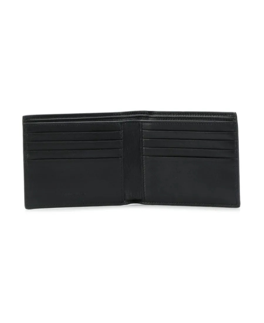 Saint Laurent East/West Embossed Bi-Fold Wallet