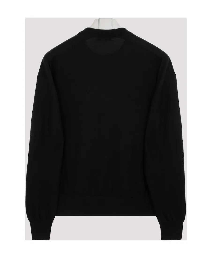 Crystal-Embellished Logo Jumper