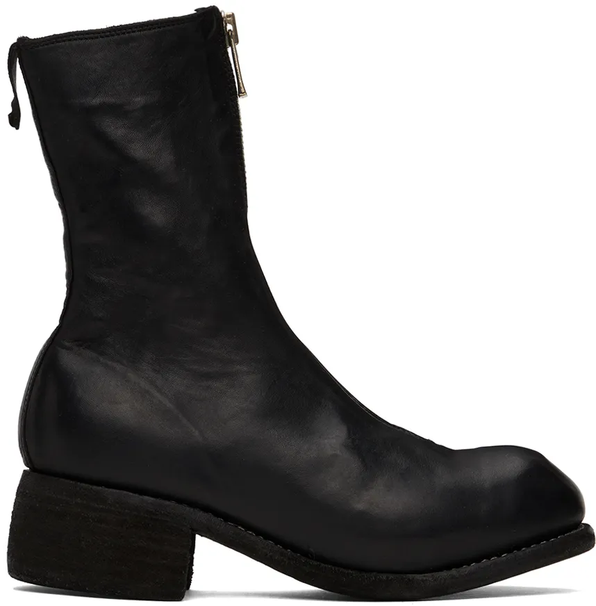 Front Zip Ankle Boots