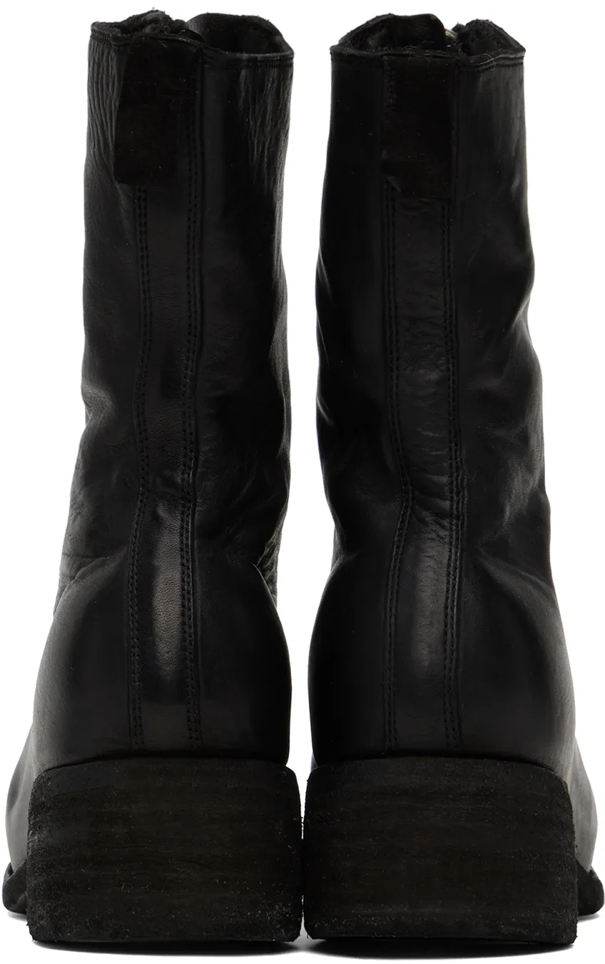 Front Zip Ankle Boots