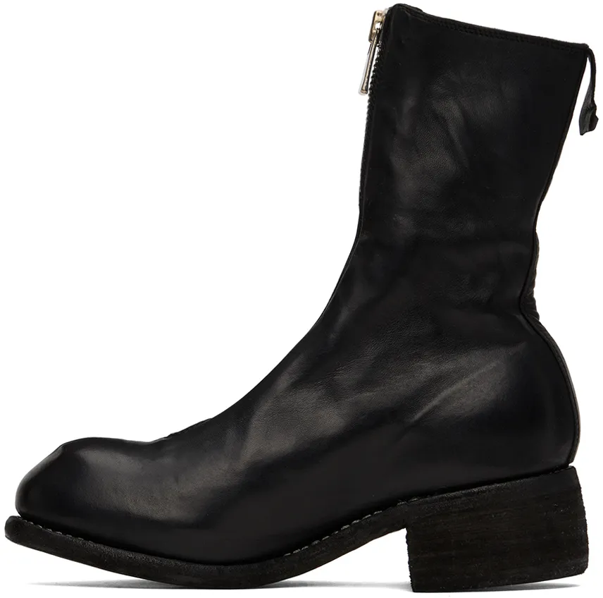 Front Zip Ankle Boots